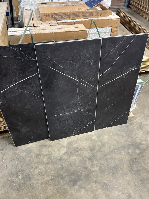 Black Marble SPC Vinyl Flooring