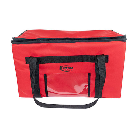 Sterno Red Delivery Leak-Proof Insulated Food Carrier Bag