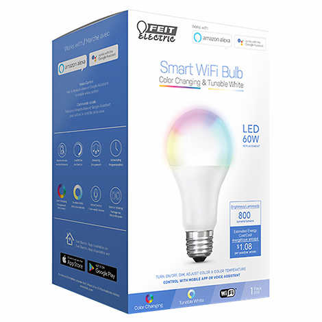 FEIT WIFI SMART BULB 4PK