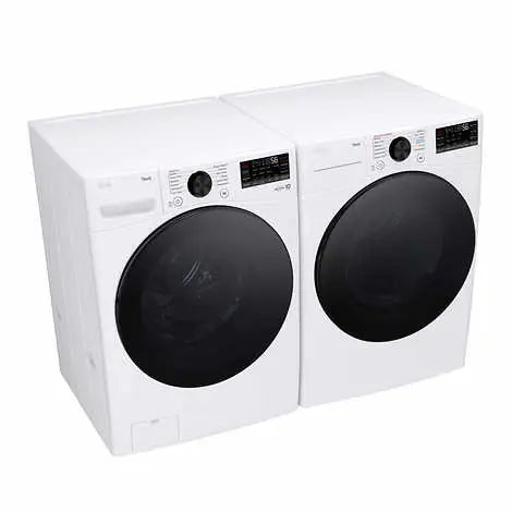 LG 4.5 cu. ft. Front Load Washer with TurboWash 360 and 7.4 cu. ft. GAS Dryer with TurboSteam and Built-In Intelligence