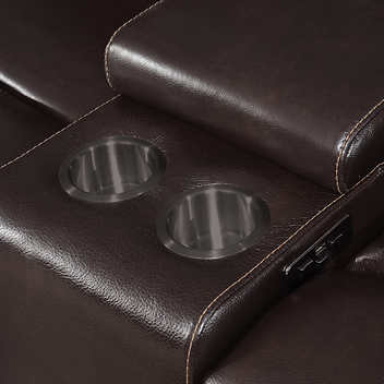 Dunhill 3-piece Leather Power Reclining Sectional with Power Headrest