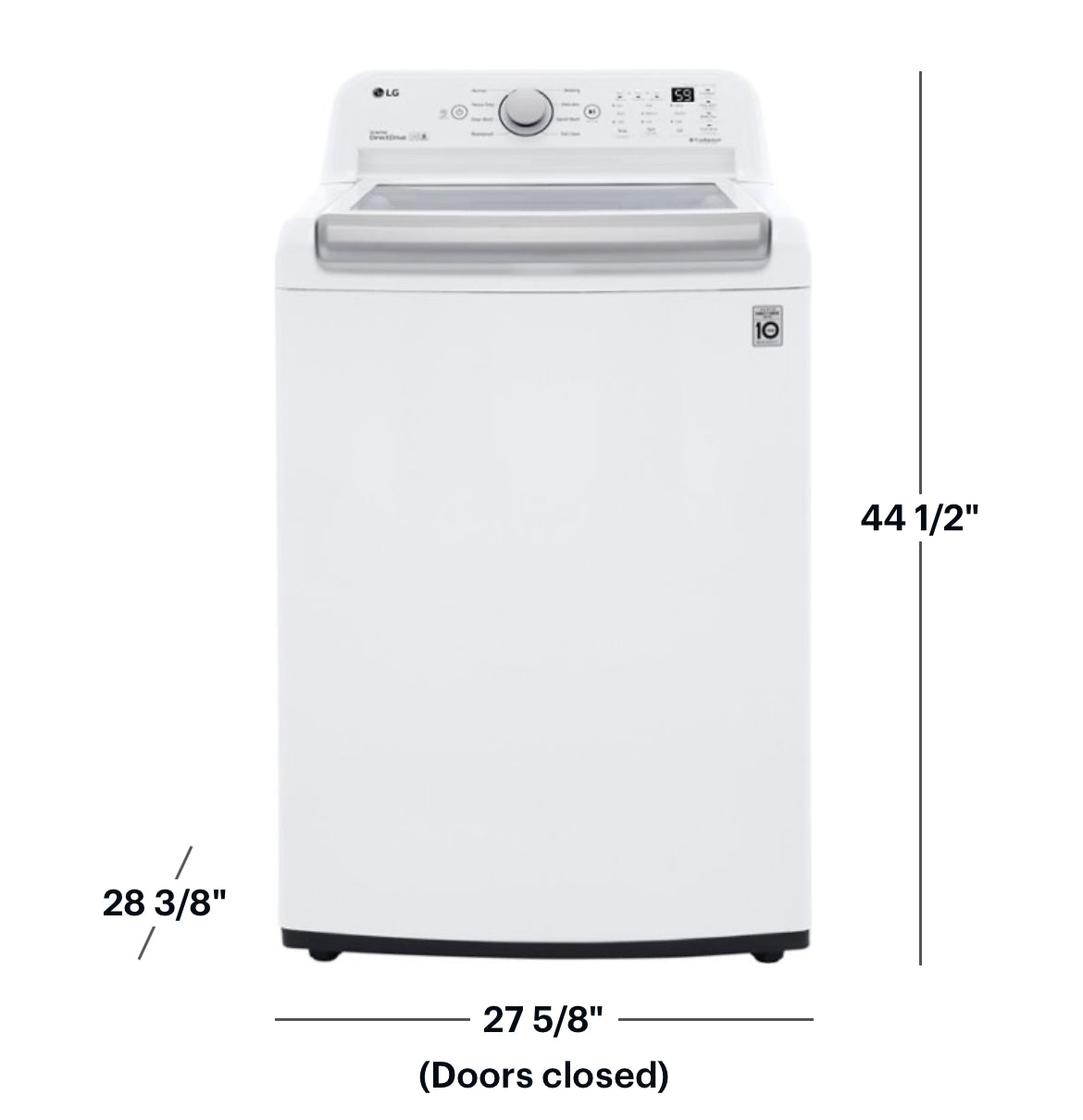 Package - LG - 5.0 Cu. Ft. High-Efficiency GAS Smart Top Load Washer with 6Motion Technology and 7.3 Cu.