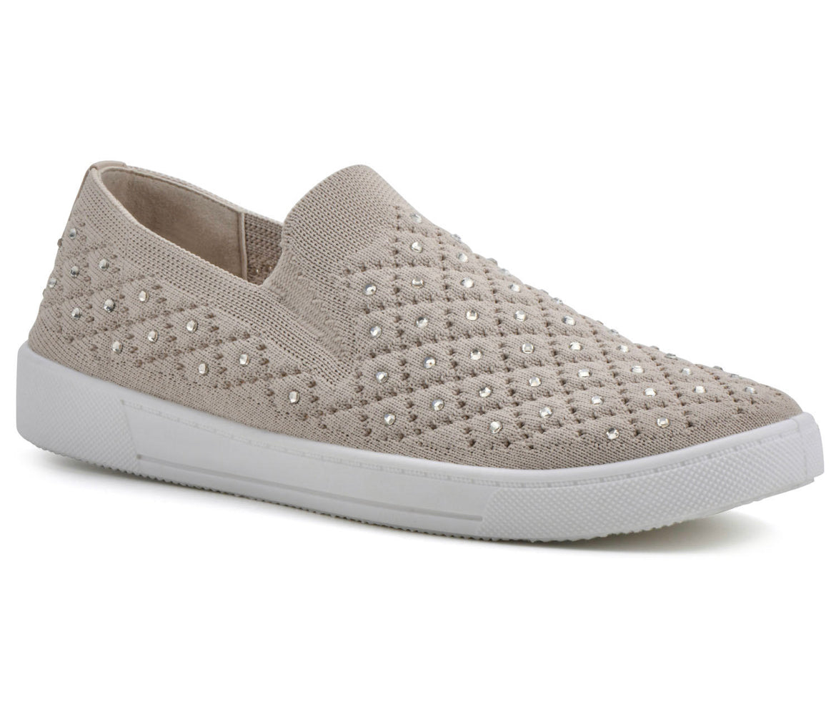 White Mountain Ladies Bling Sneaker