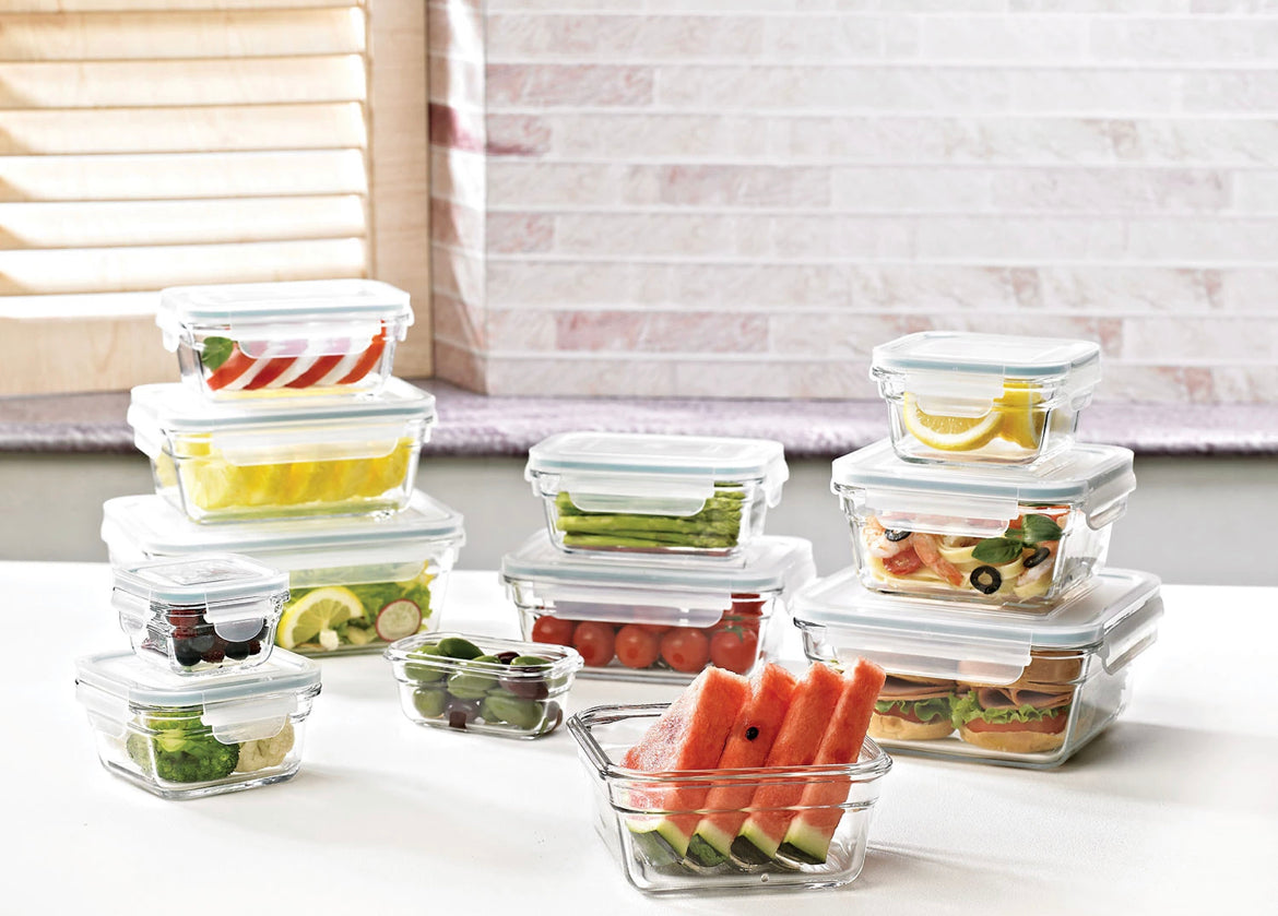 Member's Mark 24-Piece Glass Food Storage Set by Glasslock