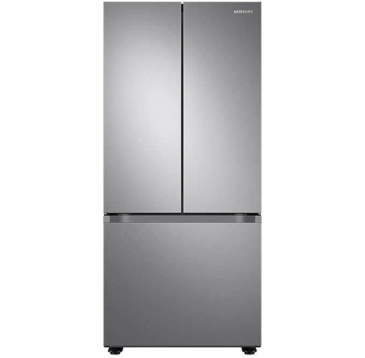 Samsung - 22 cu. ft. Smart 3-Door French Door Refrigerator - Stainless steel