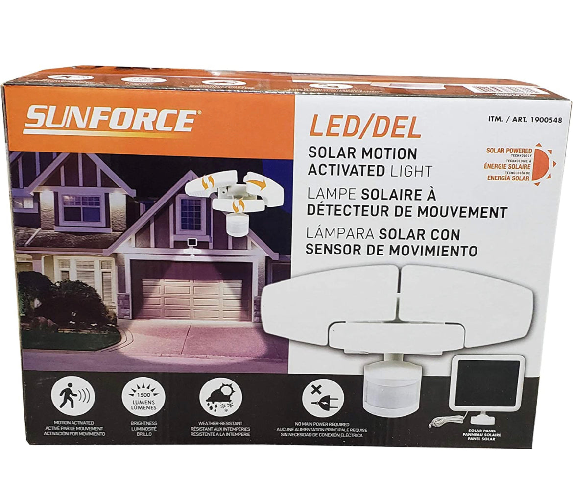 Sunforce Solar Motion Security Light Led