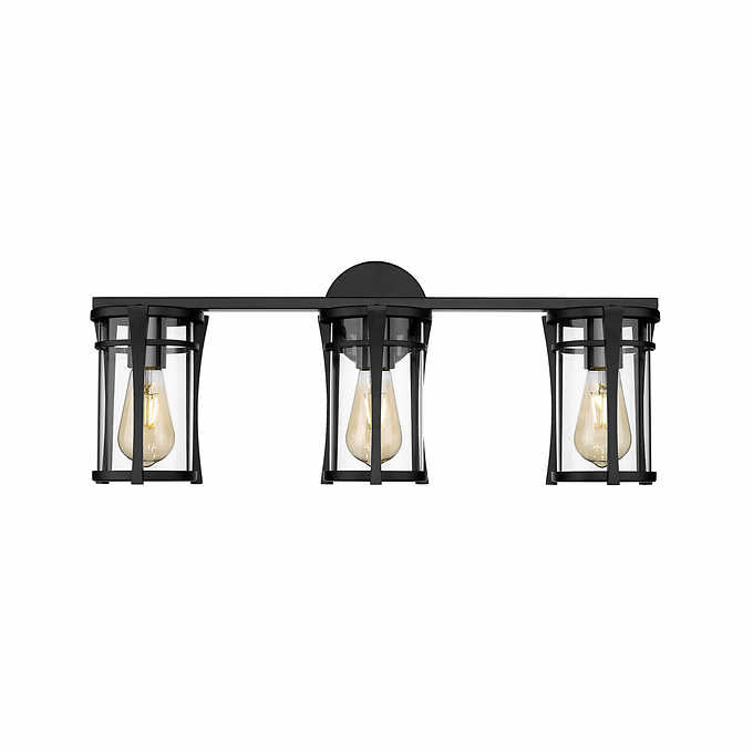 Ove Decors Joakim 3 Lighting Vanity Black