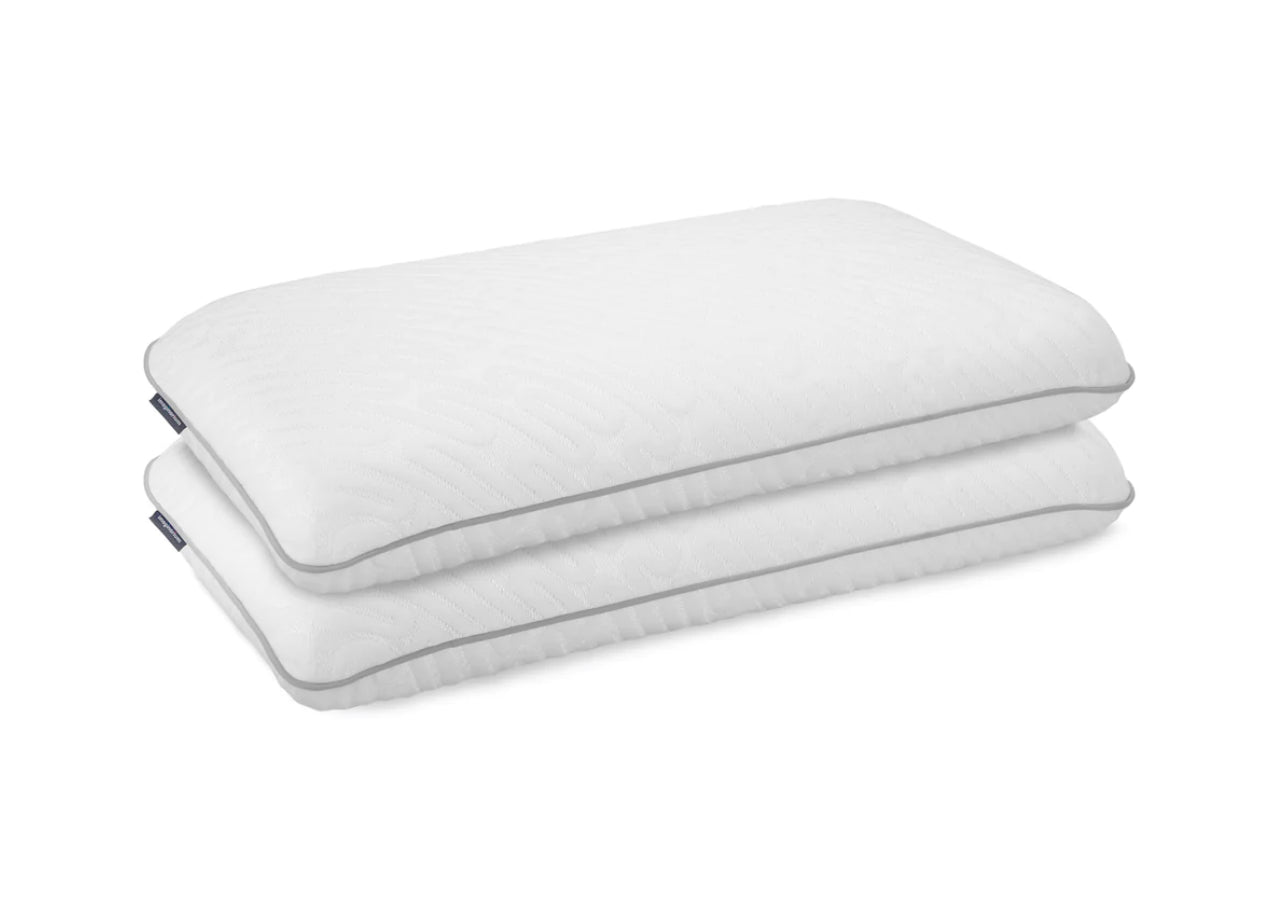 Dream Plush Memory Foam Pillow with Cool Touch Cover - Queen - 2 Pack