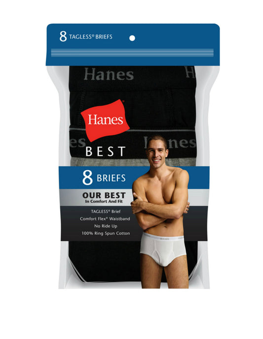 Hanes Best 8-Pack Brief (Assorted Colors)