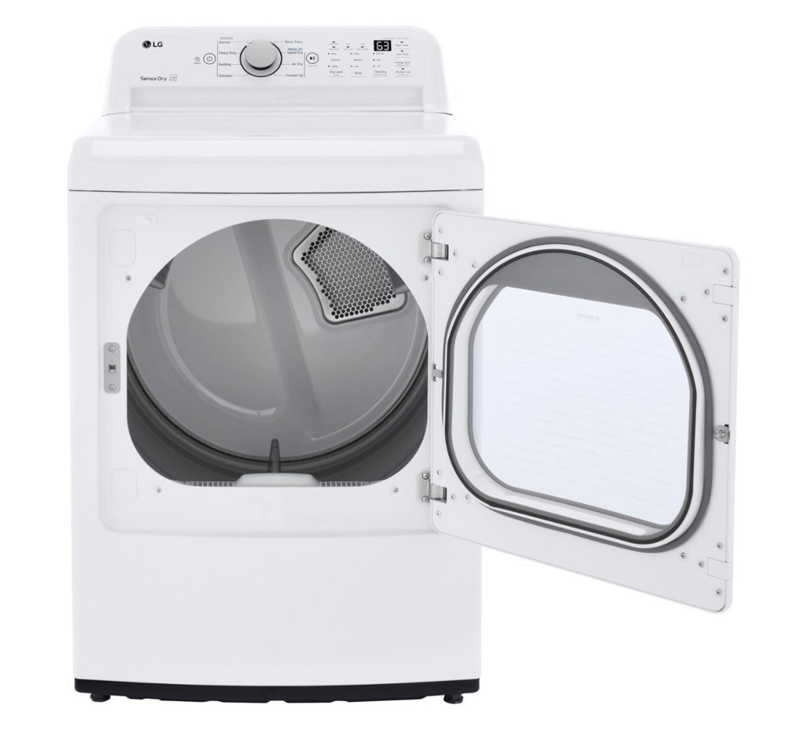 Package - LG - 5.0 Cu. Ft. High-Efficiency GAS Smart Top Load Washer with 6Motion Technology and 7.3 Cu.