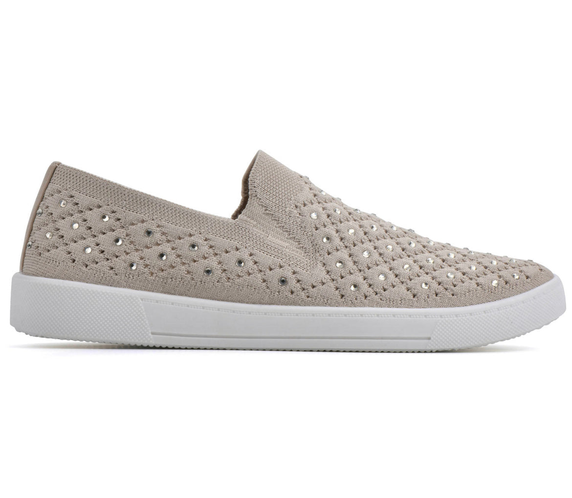 White Mountain Ladies Bling Sneaker