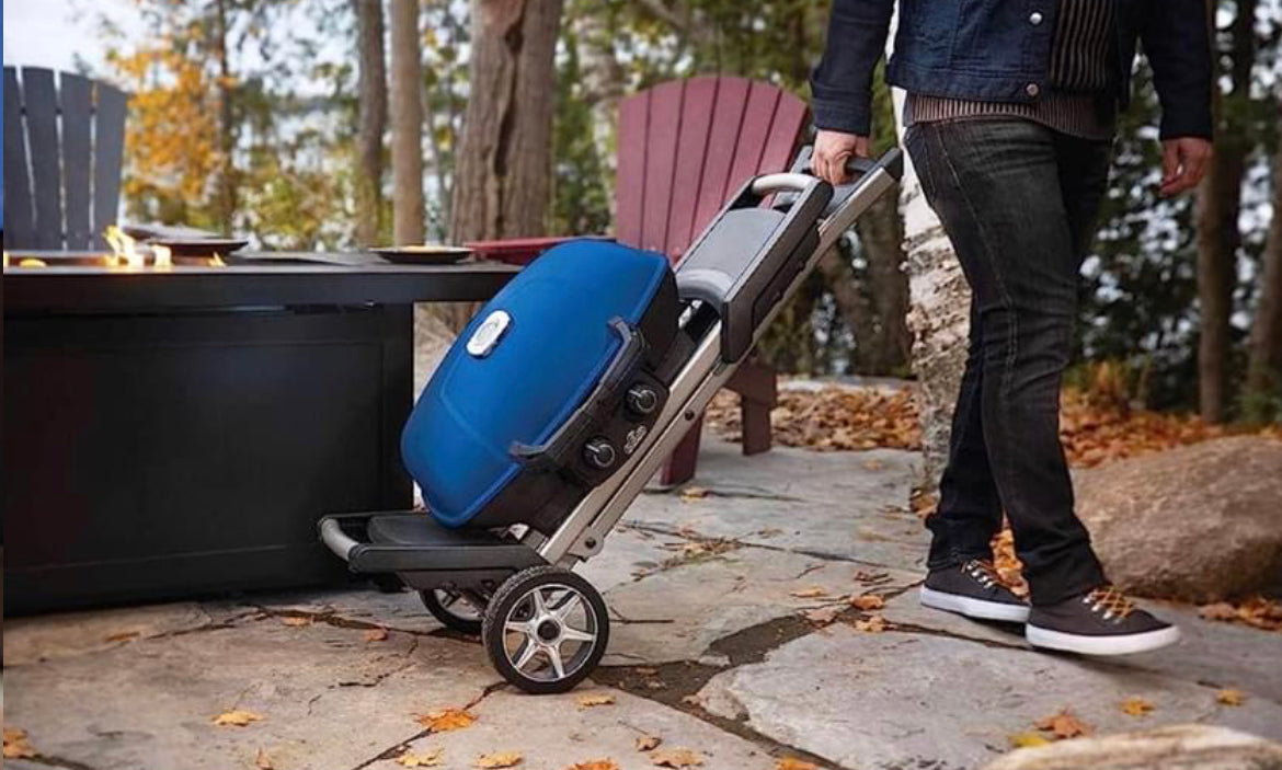 Napoleon TravelQ 285X Propane Portable Grill & Scissor Cart