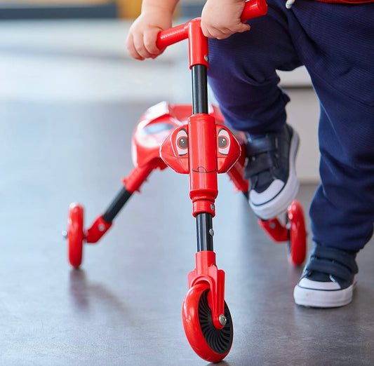 Scuttlebug Ride On - Walking Tricycle with a Foldable Design - Red