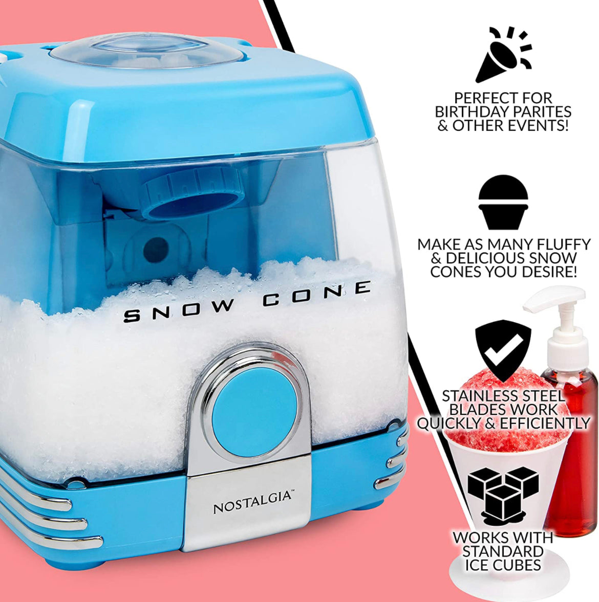 Nostalgia Vintage Table-Top Snow Cone