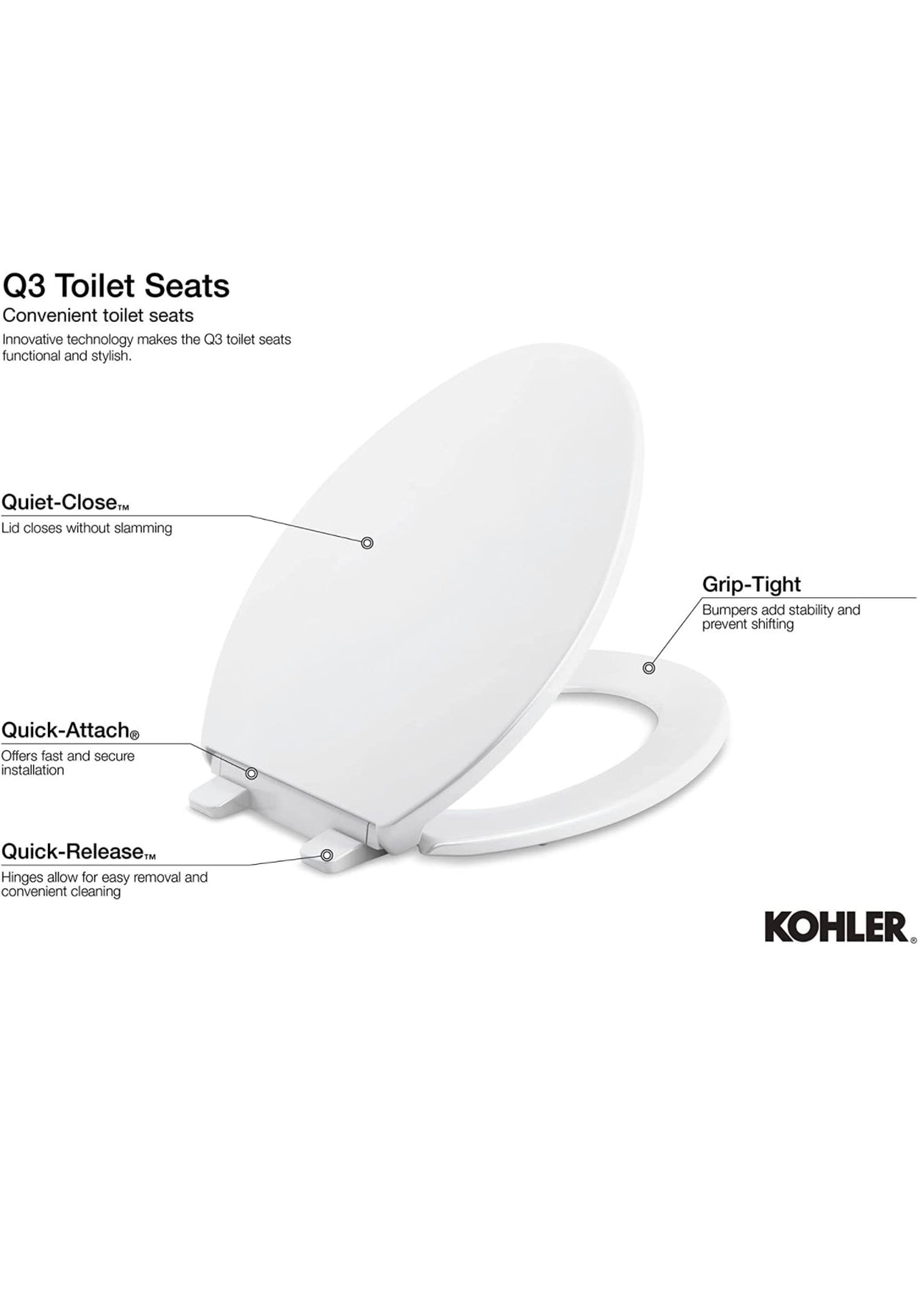 Kohler Layne Slow-Close Toilet Seat