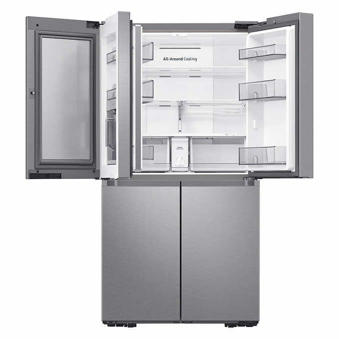 Samsung 23 cu. ft. Counter Depth 4-Door French Door Refrigerator with Beverage Center