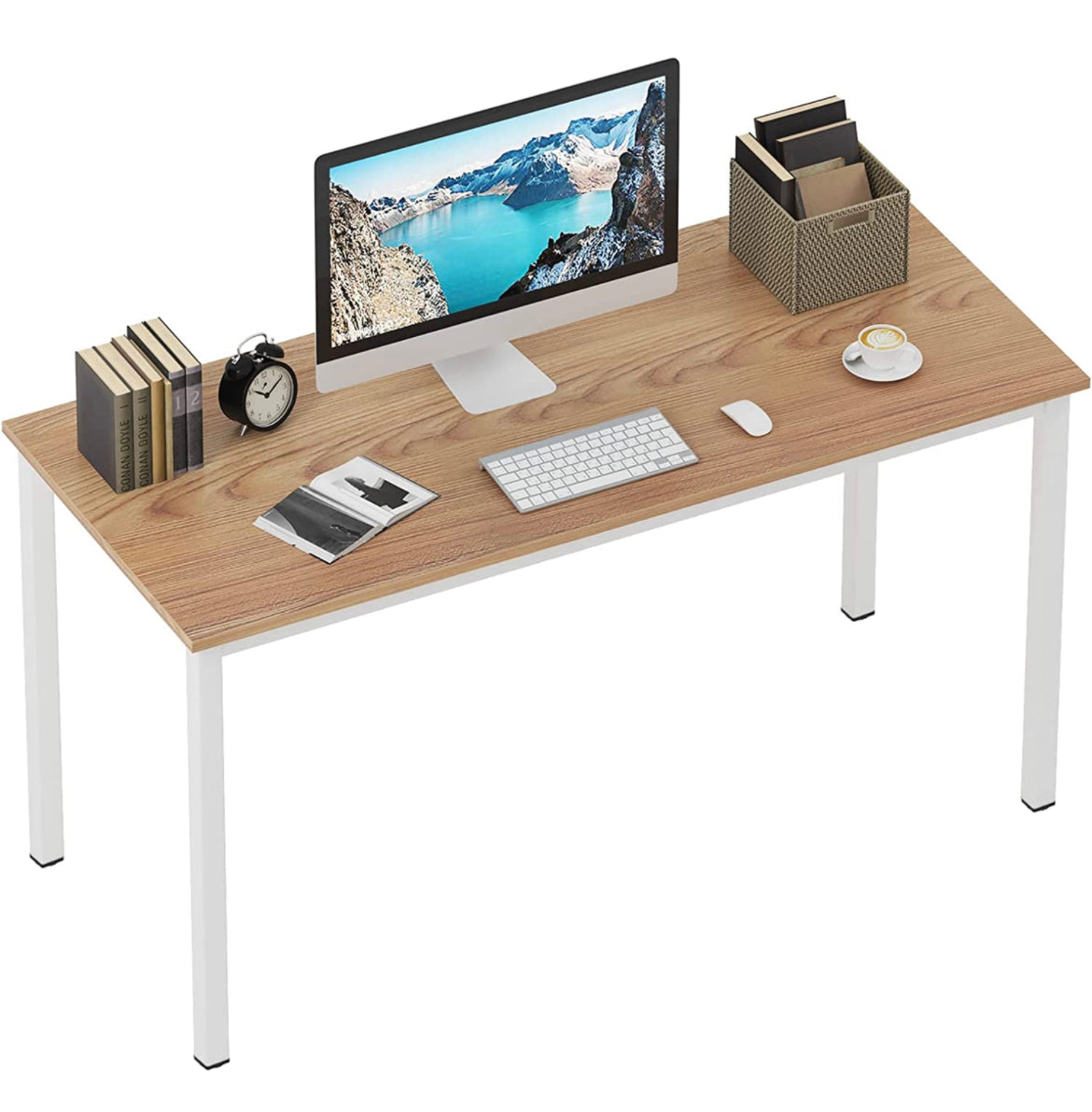 sogesfurniture Computer Desk 55 inches Large Office Desk Computer Table