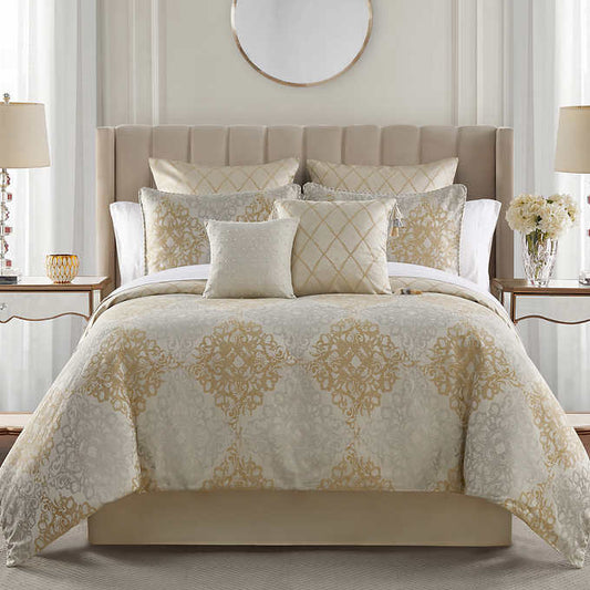 Waterford 8-Piece Comforter Set Flynn Gold, King