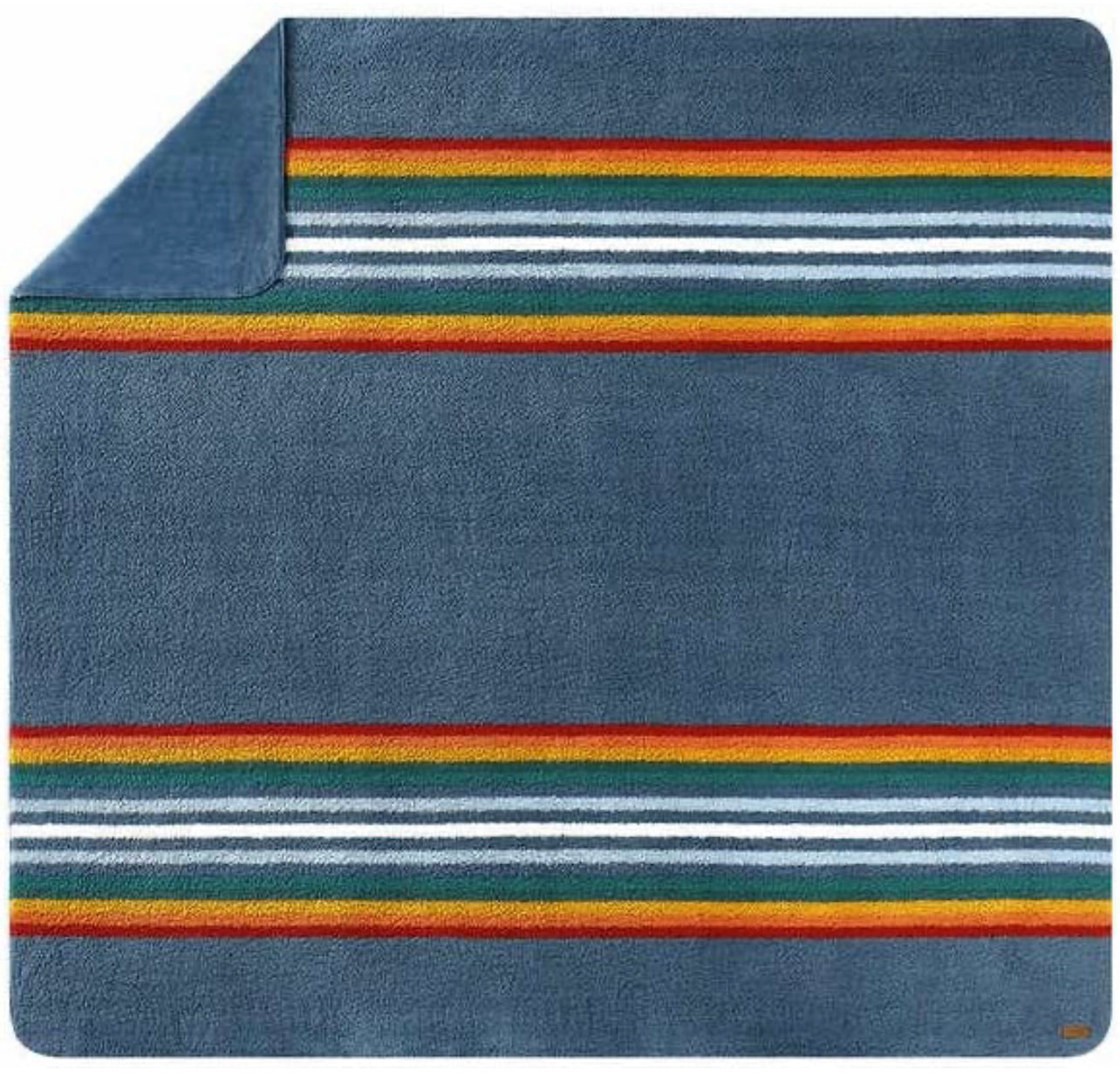 Pendleton Oeko-Tex Sherpa Fleece Blanket (Serape Strip, Queen (U.S. Standard))