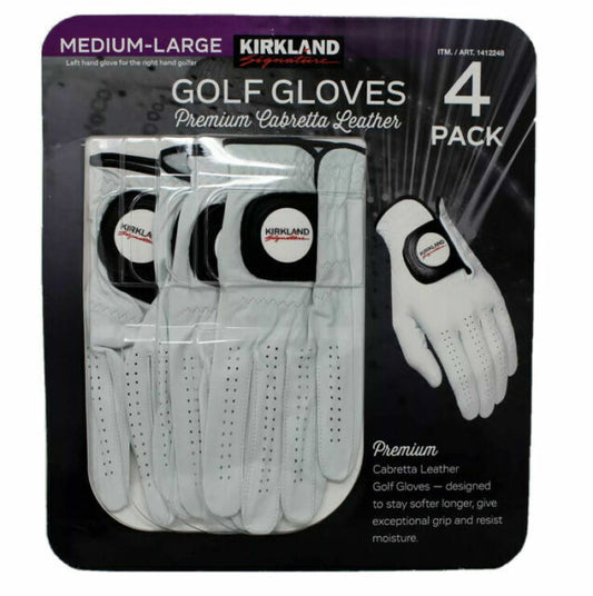 Kirkland Signature Leather Golf Glove 4-pack - Left Handed