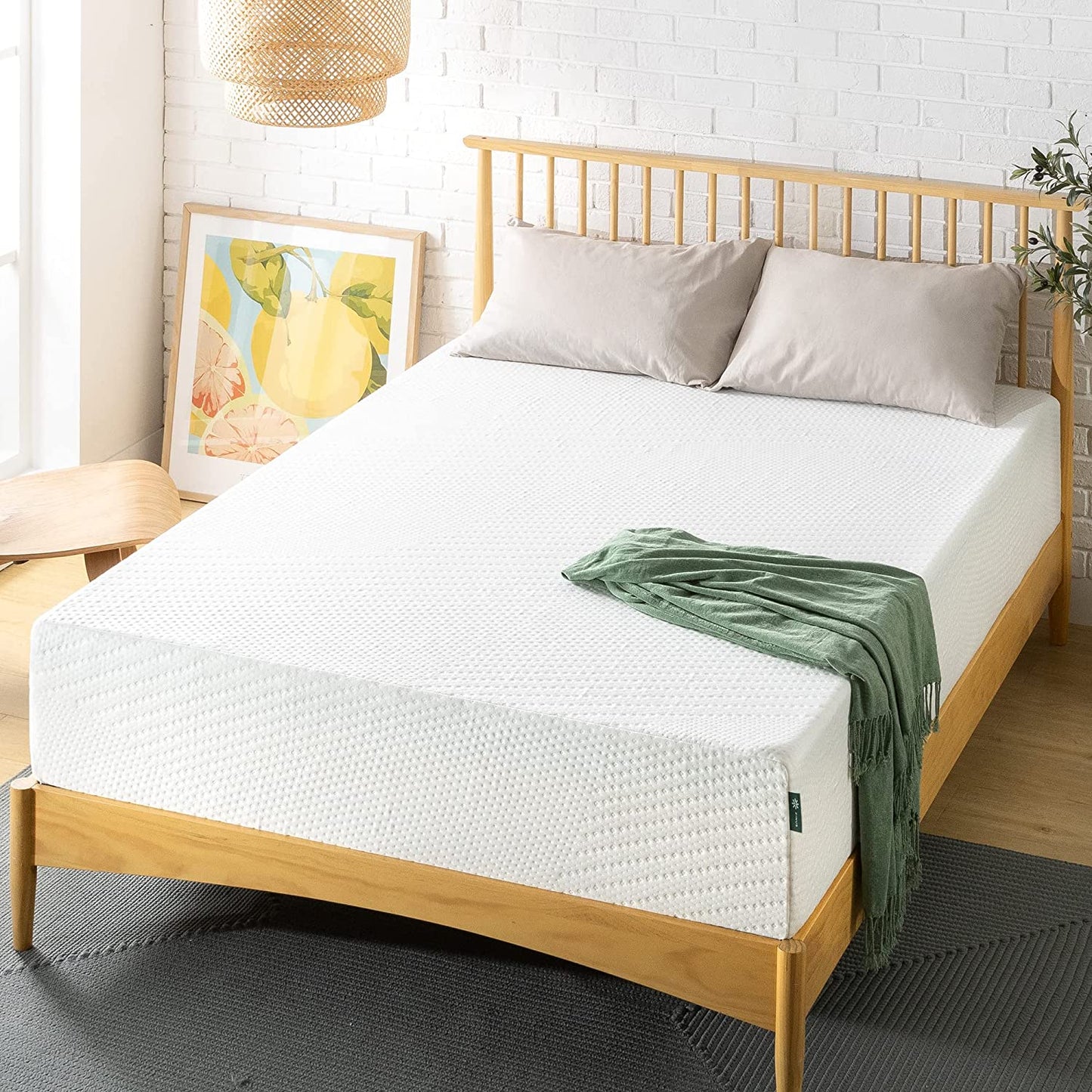 Zinus 12 Inch Green Tea Essential Memory Foam Mattress/Bed-in-a-Box/Affordable Mattress/CertiPUR-US Certified, Twin