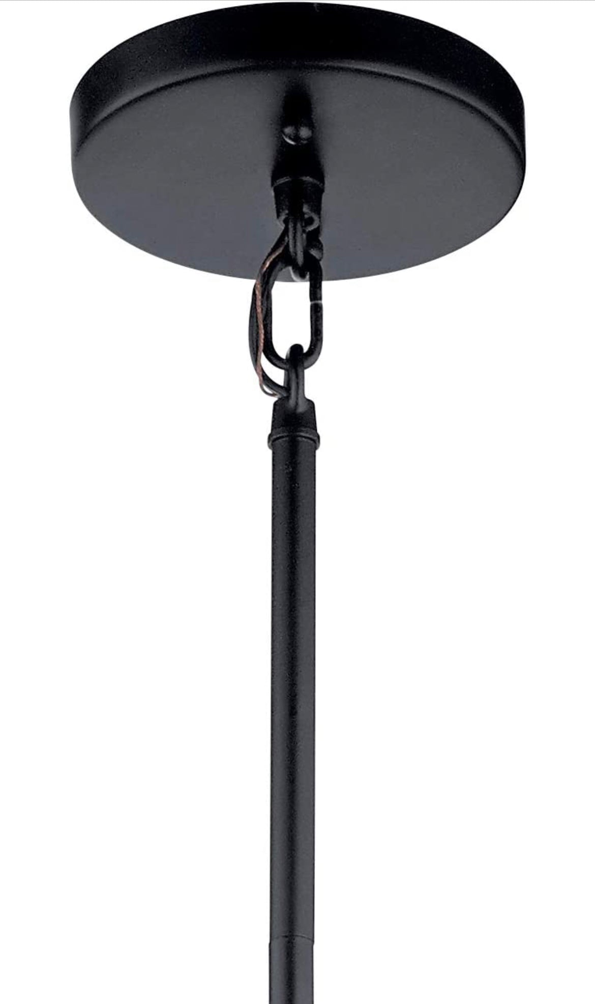 Kichler Birkleigh 11.5" 4 Light Pendant with Satin Etched Glass in Black