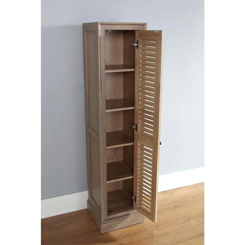 James Martin Furniture Small Linen Cabinet in Driftwood